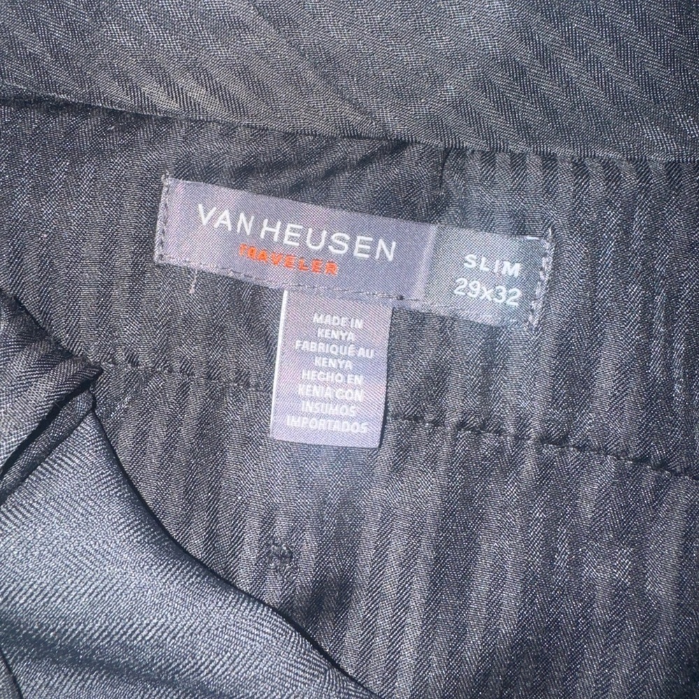 Van Heusen Charcoal Slim Fit Pants - Picture 2 of 3
